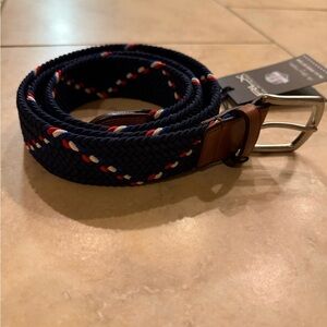 RLX Ralph Lauren Navy and Brown Braided Belt